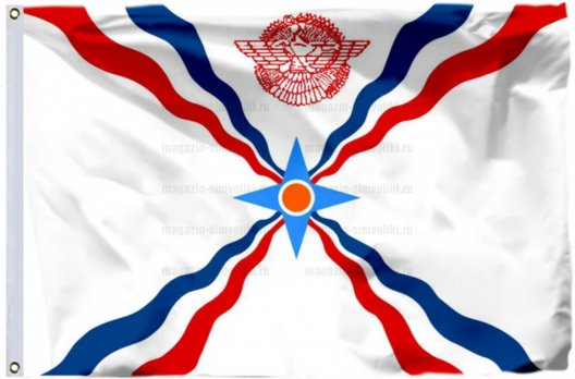 Флаг Ассирийской империи 90x135 см с люверсами